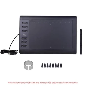 VINSA 10x6 Inch Professional Graphics Drawing Tablet 12 Express